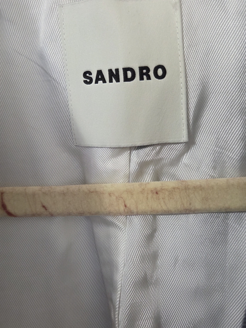 Sandro Men's Blue Pinstripe Blazer - Picture 4 of 6